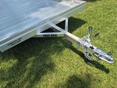 New 2027 Aluma 78x12 Utility, 12" Solid Sides, Straight Tailgate 7812ESA