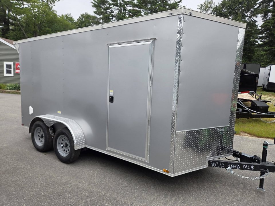New 2027 One Stop 7x14 enclosed cargo trailer with rear spoiler Cargo / Enclosed Trailer