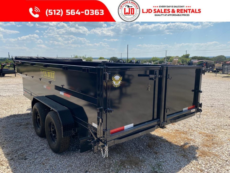 New 2026 US Built - 16'x3' - Tarp - 16K GVWR - Spreader Gate -- Dump Trailer