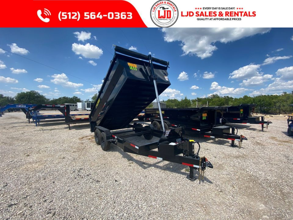 New 2026 US Built - 16'x3' - Tarp - 16K GVWR - Spreader Gate -- Dump Trailer