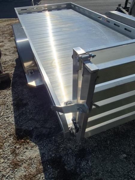 New 2027 Aluma 80x16 Utility, 8500 lb GVWR, Tailgate Ramp, 8016TA-BT
