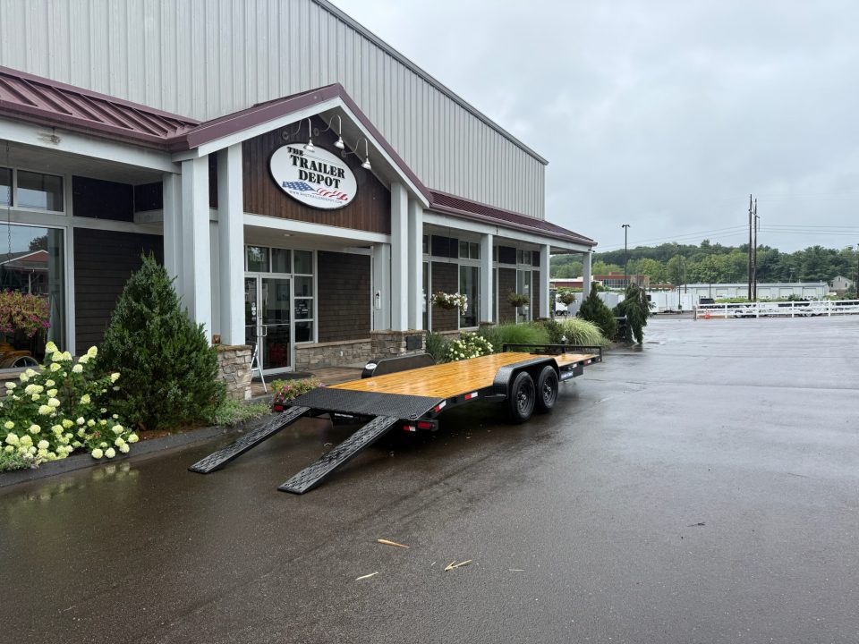 New Sure-Trac 7' x 20' Wood Deck Open Car Hauler 9.9K