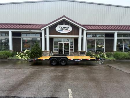 New Sure-Trac 7' x 20' Wood Deck Open Car Hauler 9.9K