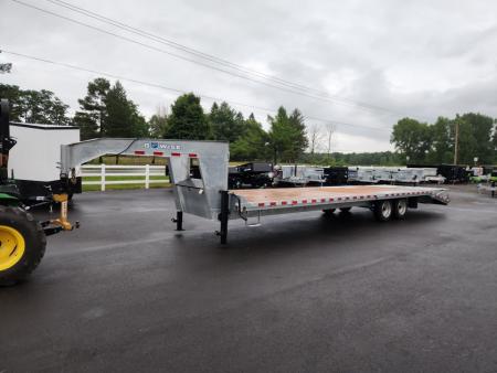 New 2027 BWISE EDG30-19 GALVANIZED GOOSENECK Equipment Trailer