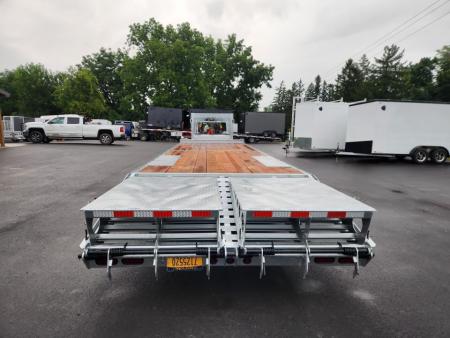 New 2027 BWISE EDG30-19 GALVANIZED GOOSENECK Equipment Trailer
