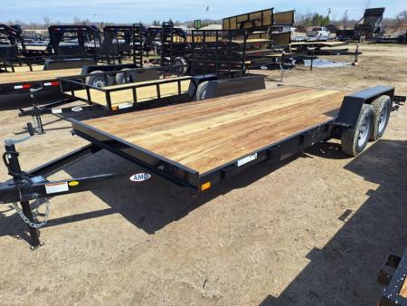 New 2026 AMO 82x18 Car Hauler 2 Axle Brake Led Lights