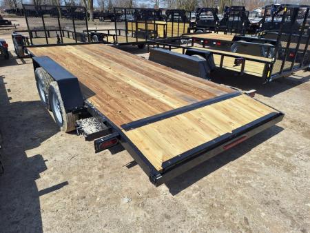 New 2026 AMO 82x18 Car Hauler 2 Axle Brake Led Lights