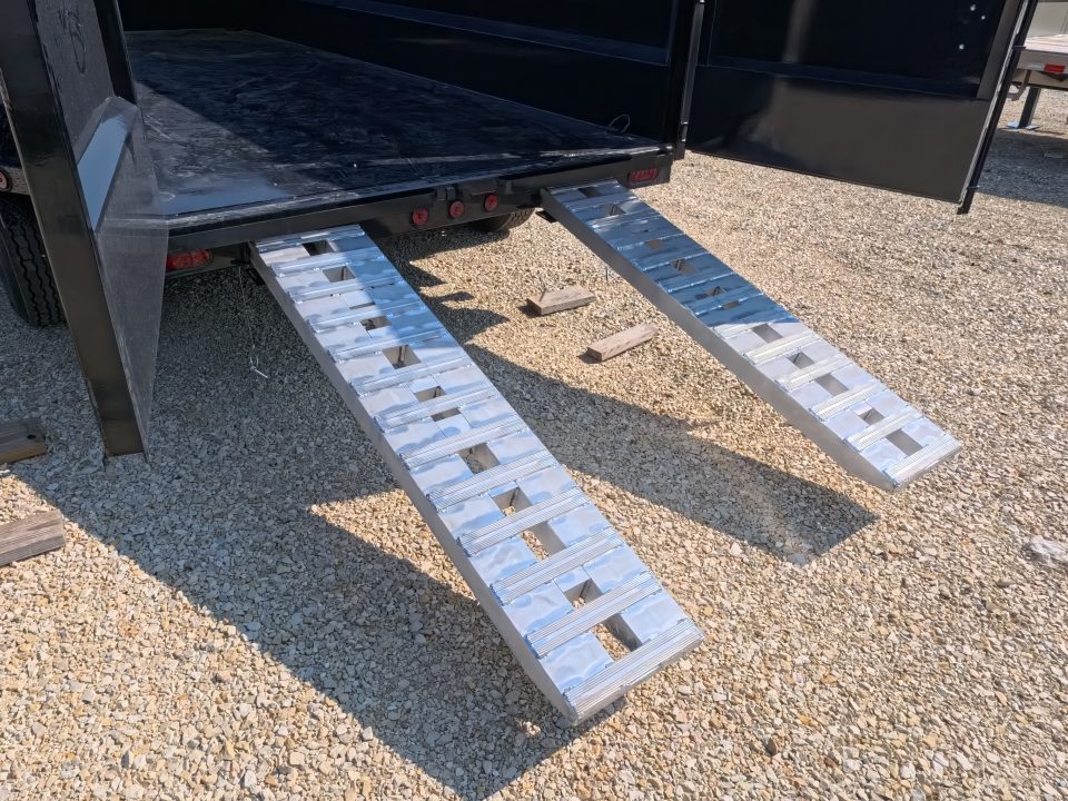 New 2027 Iron Bull 83 x 16 DTB Dump Trailer with 7K Axles, 48" Sides and Hydraulic Jack