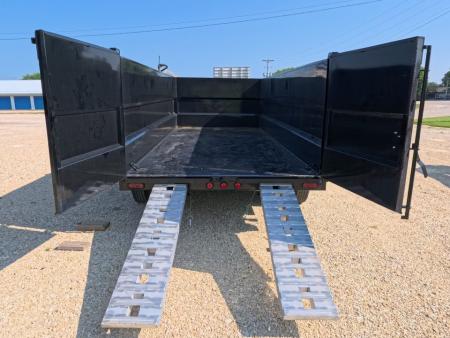 New 2027 Iron Bull 83 x 16 DTB Dump Trailer with 7K Axles, 48" Sides and Hydraulic Jack