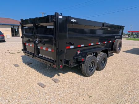 New 2027 Iron Bull 83 x 16 DTB Dump Trailer with 7K Axles, 48" Sides and Hydraulic Jack