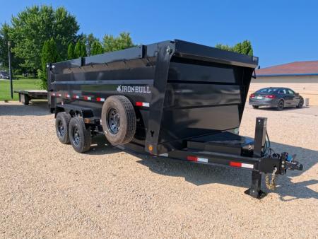 New 2027 Iron Bull 83 x 16 DTB Dump Trailer with 7K Axles, 48" Sides and Hydraulic Jack