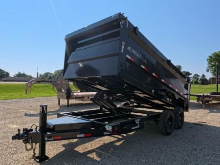 New 2027 Iron Bull 83 x 16 DTB Dump Trailer with 7K Axles, 48  Sides and Hydraulic Jack