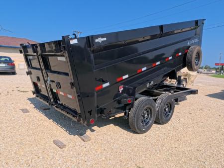 New 2027 Iron Bull 83 x 16 DTB Dump Trailer with 7K Axles, 48" Sides and Hydraulic Jack