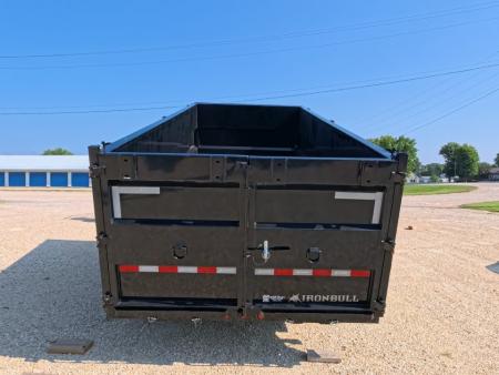 New 2027 Iron Bull 83 x 16 DTB Dump Trailer with 7K Axles, 48" Sides and Hydraulic Jack