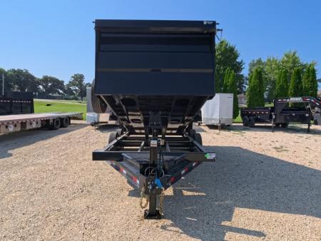 New 2027 Iron Bull 83 x 16 DTB Dump Trailer with 7K Axles, 48" Sides and Hydraulic Jack