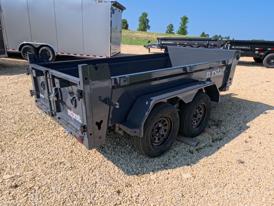 New 2027 Norstar 60 X 10 DCB Dump Trailer with 2) 3500 lb. Axles, 8 Ply Tires - Gray