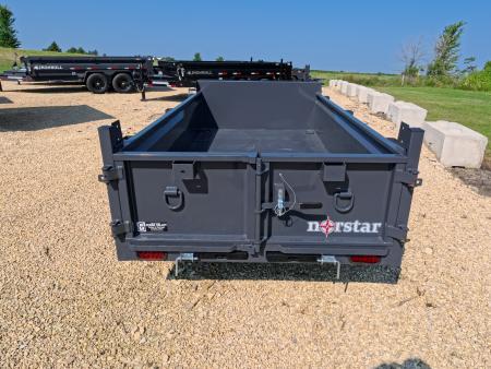 New 2027 Norstar 60 X 10 DCB Dump Trailer with 2) 3500 lb. Axles, 8 Ply Tires - Gray