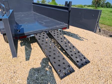 New 2027 Norstar 60 X 10 DCB Dump Trailer with 2) 3500 lb. Axles, 8 Ply Tires - Gray
