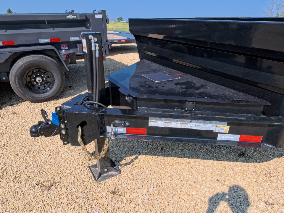 New 2027 Iron Bull 83 x 14 DWB Legendary Reserve Dump Trailer with 14K GVWR, Hydraulic Jack, Dock Legs, Solar Charger, Spare Tire and More!