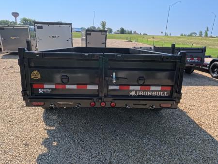 New 2027 Iron Bull 83 x 14 DWB Legendary Reserve Dump Trailer with 14K GVWR, Hydraulic Jack, Dock Legs, Solar Charger, Spare Tire and More!