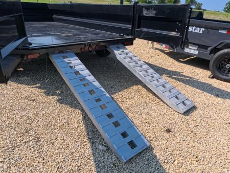 New 2027 Iron Bull 83 x 14 DWB Legendary Reserve Dump Trailer with 14K GVWR, Hydraulic Jack, Dock Legs, Solar Charger, Spare Tire and More!