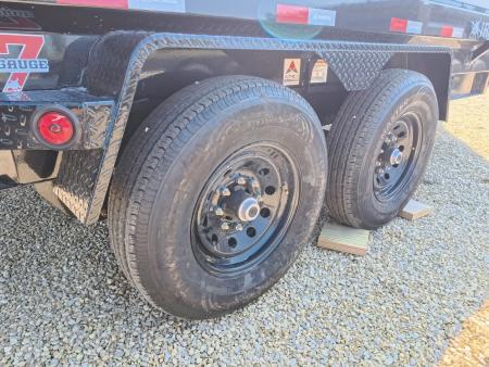 New 2027 Iron Bull 83 x 14 DWB Legendary Reserve Dump Trailer with 14K GVWR, Hydraulic Jack, Dock Legs, Solar Charger, Spare Tire and More!