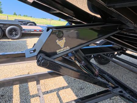 New 2027 Iron Bull 83 x 14 DWB Legendary Reserve Dump Trailer with 14K GVWR, Hydraulic Jack, Dock Legs, Solar Charger, Spare Tire and More!