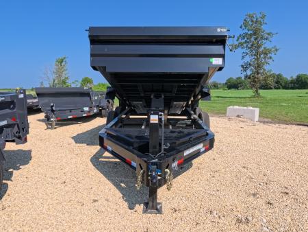 New 2027 Iron Bull 83 x 14 DWB Legendary Reserve Dump Trailer with 14K GVWR, Hydraulic Jack, Dock Legs, Solar Charger, Spare Tire and More!