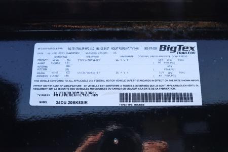 Used 2026 8X20 Big Tex Dump Trailer