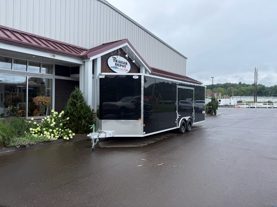 New E-Z Hauler 8'6" x 24' XLT Enclosed Car Hauler with Escape Door 9.9K