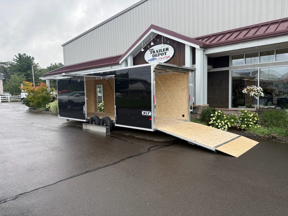 New E-Z Hauler 8'6" x 24' XLT Enclosed Car Hauler with Escape Door 9.9K