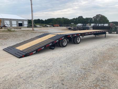 New 2027 Diamond C Trailers 102X53 TANDEM 40K STEPDECK W/ HYDROJACKS, AIR RIDE/FRONT LIFT AXLE, 72" SPREAD & DISC BRAKES Flatbed Trailer