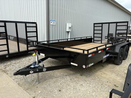 New 2027 Sure-Trac 7X14 TANDEM STEEL HIGH SIDE Utility Trailer