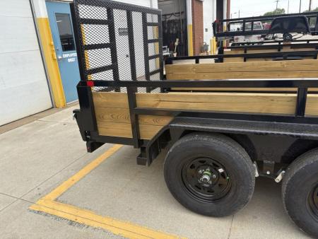 New 2026 Sure-Trac 7 x 14 Tube Top Three Board Trailer 7K Tandem Utility Trailer
