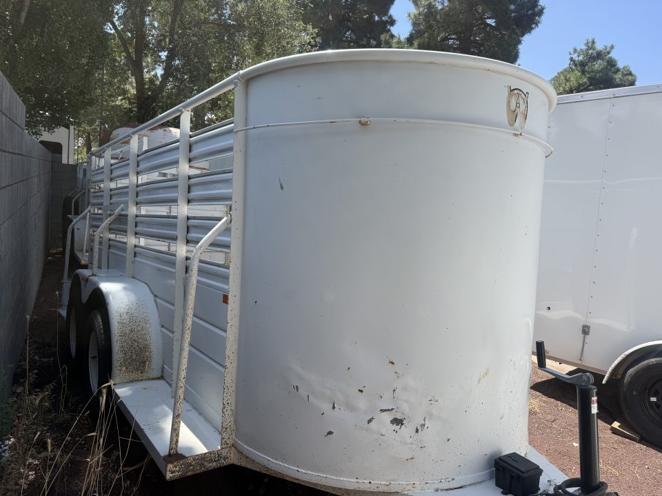 New 2007 W-W Trailer 5x14 Open Top Stock Stock / Stock Combo Trailer