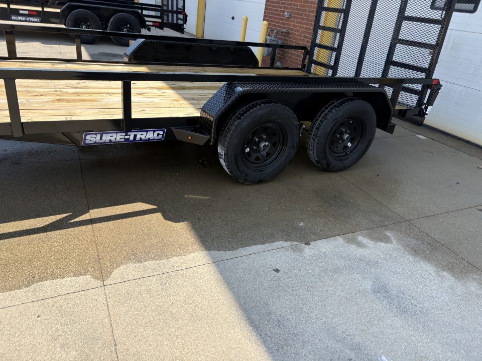 New 2026 Sure-Trac 7X14 TUBE TOP 7K Utility Trailer
