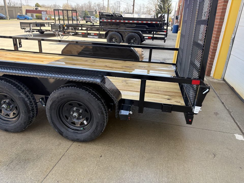New 2026 Sure-Trac 7X14 TUBE TOP 7K Utility Trailer