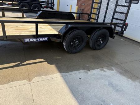 New 2026 Sure-Trac 7X14 TUBE TOP 7K Utility Trailer