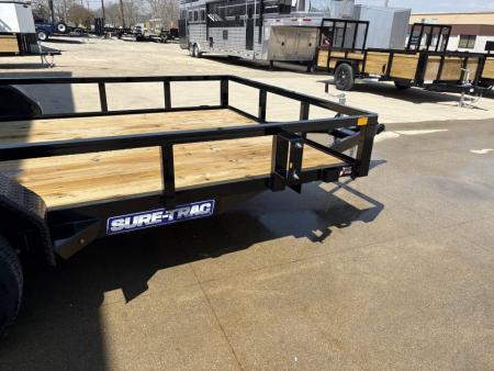 New 2026 Sure-Trac 7X14 TUBE TOP 7K Utility Trailer