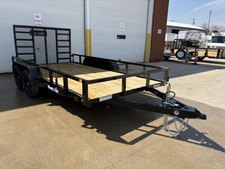 New 2026 Sure-Trac 7X14 TUBE TOP 7K Utility Trailer