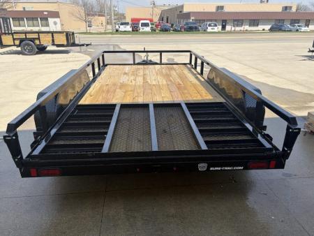 New 2026 Sure-Trac 7X14 TUBE TOP 7K Utility Trailer