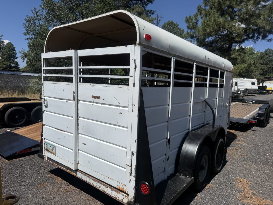 New 1985 W-W Trailer 6X16 Livestock Vangaurd Stock / Stock Combo Trailer