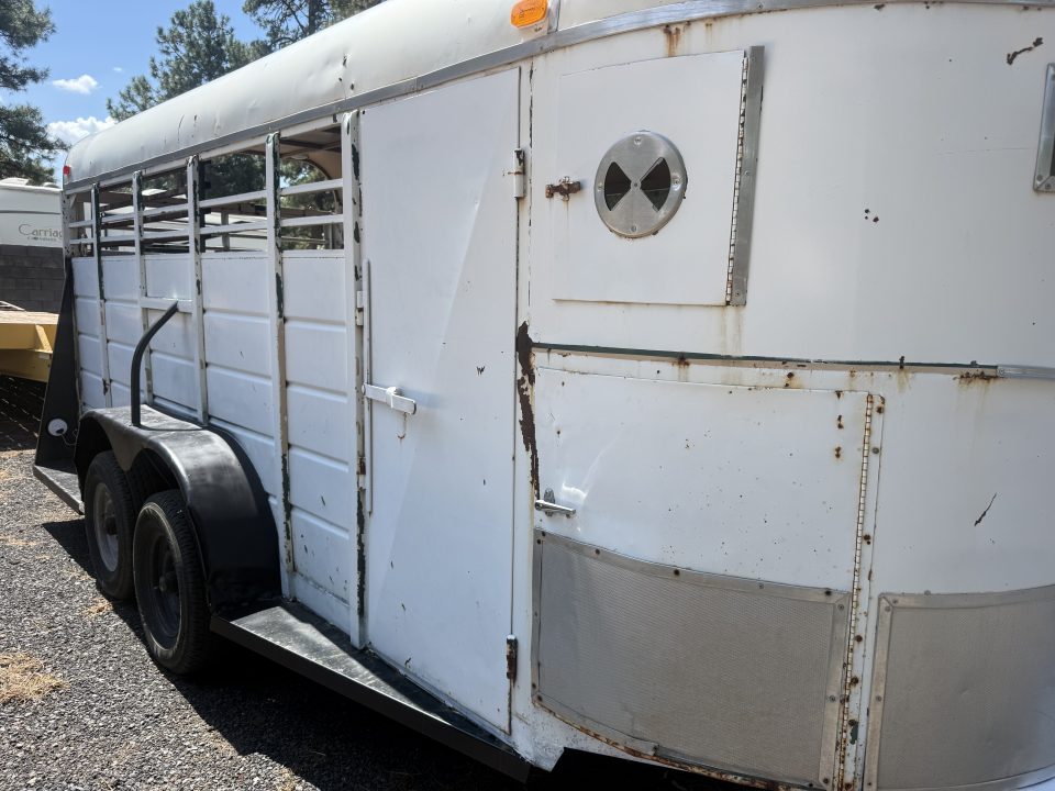 New 1985 W-W Trailer 6X16 Livestock Vangaurd Stock / Stock Combo Trailer