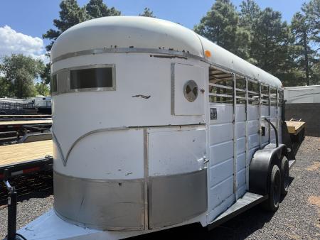 New 1985 W-W Trailer 6X16 Livestock Vangaurd Stock / Stock Combo Trailer