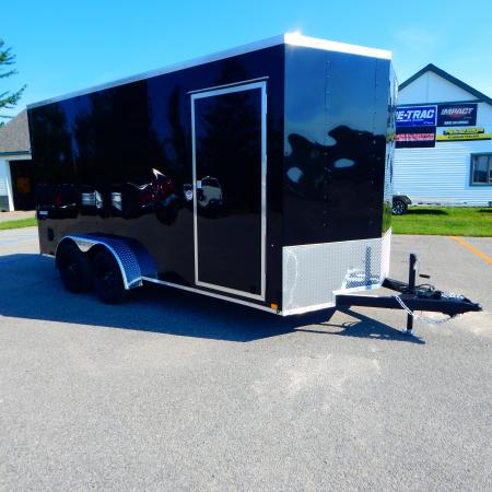 New 2027 Impact Trailers 7 X 14 Quake Flat Top V-Nose 7K Cargo / Enclosed Trailer