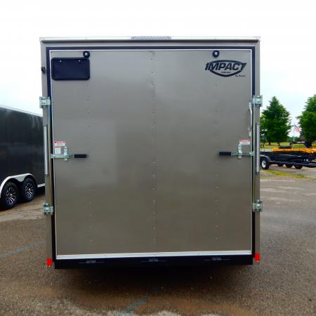 New 2027 Impact Trailers 7 X 14 Quake Flat Top V-Nose 7K Cargo / Enclosed Trailer