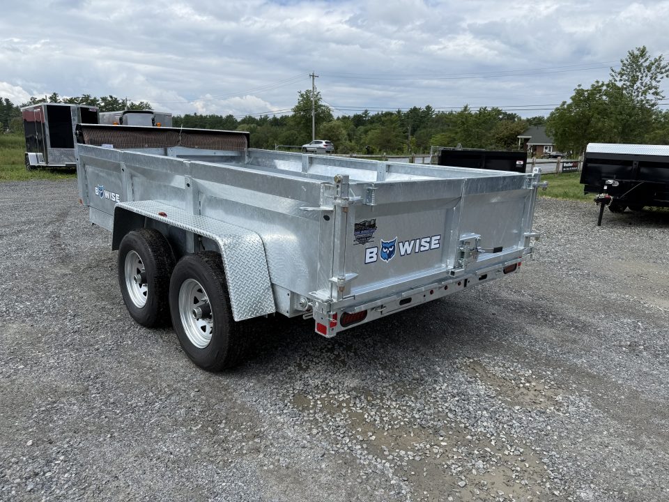 New 2027 BWISE DT612LP-LE-10 Galvanized Dump Trailer