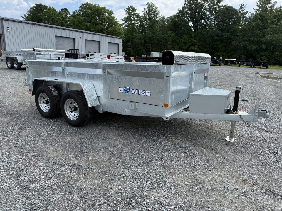 New 2027 BWISE DT612LP-LE-10 Galvanized Dump Trailer