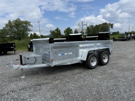 New 2027 BWISE DT612LP-LE-10 Galvanized Dump Trailer