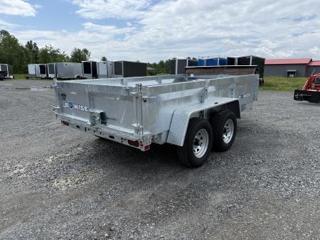New 2027 BWISE DT612LP-LE-10 Galvanized Dump Trailer